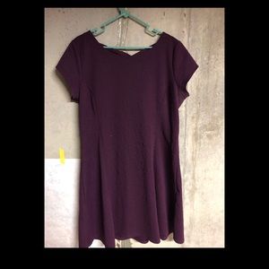 Purple Fit & Flair Dress w/ Pretty Details